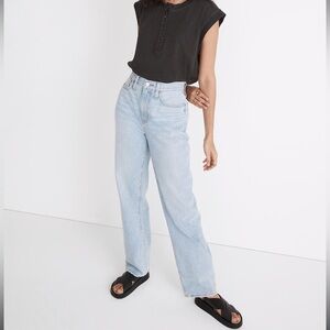 Madewell Baggy Straight Jeans Berteau Wash